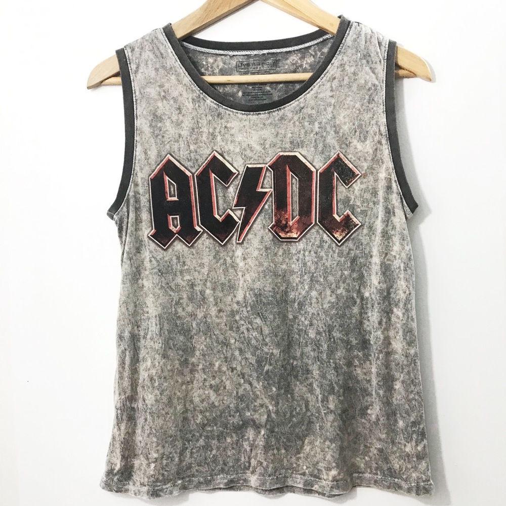 AC/DC burnout muscle tee
